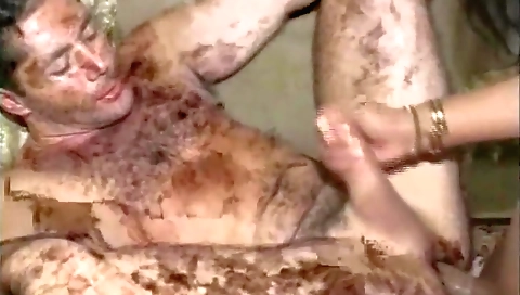 Lucky girl is horny and wants to get her man's dick in her ass