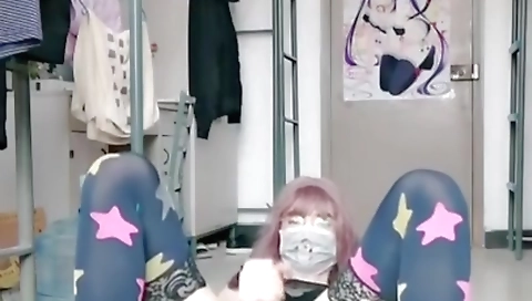 Shemale teen masturbates and gets fucked by her partner