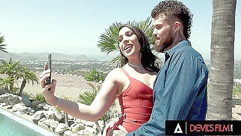 Amazing brunette with a fabulous butt is fucked anal