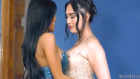 Asian milf is getting fucked by a white dude with a large dick