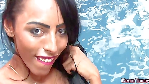 Busty brunette has huge natural breasts in a hardcore video